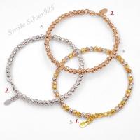 ราคา กำไลเงินแท้ 92 5 Italy ชุบ 3 กษัตริย์ ชุบโรเดียม ชุบโรสโกลด์ (19760112434)