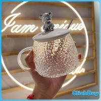 ราคา ClickBuy แก้วฝาหมีชงกาแฟ 400ML รูปหมี พร้อมฝาปิด ช้อน ถ้วยนม Bear glass (21141098350)