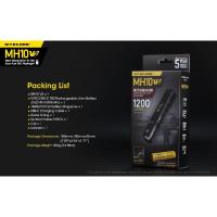 ราคา NITECORE MH10 V2 Multitask Hybrid 1200Lumen CREE XP L2 V6 LED Flashlight Tactical 4000mAh 21700 Battery USB C Rechargeable Torch (15261944699)