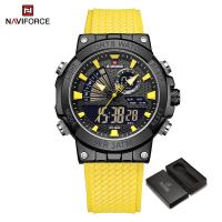 ราคา NAVIFORCE Watch for Men Waterproof Sports Casual Digital Wristwatch Luminous Watches Chronograph Alarm Man Watch Silica Strap (20817963931)