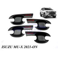 ราคา เบ้ามือจับประตู สีดำด้าน โลโก้แดง Isuzu Mux Mu X 2021 2022 เบ้ามือจับ เบ้ารองมือเปิด อีซูซุ มิวเอ็กซ์ มิวเอ็ก 21 22 เบ้าประตู เบ้ากันรอย ดำด้าน แดง (15105183241)