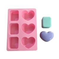 ราคา แม่พิมพ์ซิลิโคน พิมพ์สบู่ พิมพ์วุ้น พิมพ์ขนม รูปสี่เหลี่ยม และหัวใจ (18980912548)