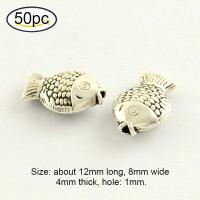 ราคา Beebeecraft 5 200 pc Antique Tibetan Silver Alloy Fish Beads Charm Bead Spacers Jewelry Findings Accessories for Bracelet Necklace Jewelry Making (16611301402)