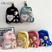 ราคา OKADY เตรียมพร้อมกระเป๋านักเรียนอนุบาลกระเป๋าเป้สะพายหลังลายการ์ตูนสำหรับเด็กกระเป๋าเป้ตุ๊กตาหมี (14341991165)