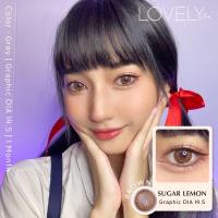 ราคา บิ๊กอาย ตาโต คอนแทคเลนส์ เทา Sugar Lemon Gray Lovelylens (20448886061)