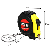 ราคา ตลับเมตร พวงกุญแจ 1 เมตร เทปวัด ขนาดเล็ก ยืดหดได้ 1 ชิ้น พกพาง่าย (20961100223)