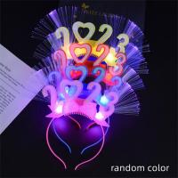 ราคา 2023 Headwear 2023 Happy Eve Year Optic Glowing New Flashing Headwear Happy New Year Headwear LED Light Up Headwear (19648710524)