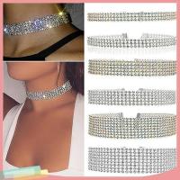 ราคา Elegant chain Women Fashion Punk Luxury Rhinestone Choker Collar Necklace Wedding Jewelry AIXIN (16832318140)