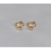 ราคา littlegirl gifts Mini diamond hoop earrings (14235443473)