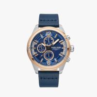 ราคา POLICE นาฬิกาข้อมือผู้ชาย Police multifunction blue leather watch รุ่น PL 15665JSTR 03 นาฬิกาข้อมือ (18182352939)