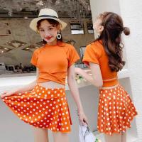 ราคา ชุดว่ายน้ำผู้หญิง ชุดว่ายน้ําเอวสูง มีบราฟองน้ำ ฤดูร้อน ชุดว่ายน้ํากางเกงกระโปรง 0061 (18375328796)