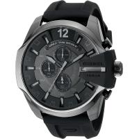 ราคา Diesel Mens Mega Chief Quartz Stainless Steel and Silcone Chronograph Watch Color Grey Black Model DZ4378 (20363872222)