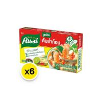 ราคา คนอร์ ซุปก้อน ต้มยำก้อน กึ่งสำเร็จรูป 72กรัม 6ก้อน (20621008418)