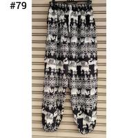 ราคา cod สีใหม่ กางเกงขายาว ขาจั๊ม ไซส์ใหญ่พิเศษ XXL เอวยางยืด 36 44 ผ้า rayon กางเกงลายช้าง ใส่สบายมาก กางเกงไทย vcbntrd (21176842497)