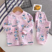 ราคา ชุดนอนแขนยาวขายาว ชุดกันหนาวเด็ก ผ้าฝ้าย ลายการ์ตูน อายุ6เดือน 3ปี (20085171200)