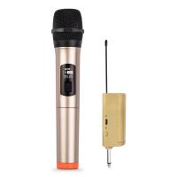 ราคา New Arrival Handheld Wireless Microphone VHF Dynamic Mic with Mini Receiver 6 35mm Plug Compatible with Speaker Karaoke System Home Theater System Amplifier Sound Card Mixer for Karaoke Speech Meetin 