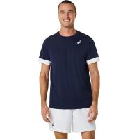 ราคา ASICS MEN COURT SS TOP MEN CPS เสื้อ ผู้ชาย เสื้อ เสื้อคอกลม ของแท้ MIDNIGHT BRILLIANT WHITE (20930083637)
