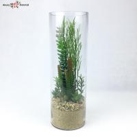 ราคา สวนโหลแก้ว ต้นไม้ประดิษฐ์พร้อมแจกันแก้ว สวนขวดแก้ว (3431640418)