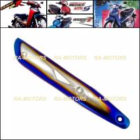 ราคา B กันร้อนท่อ ไทเท เงิน สีเงา และ ยิงทราย สำหรับ ปลายท่อ เวฟ125R เวฟ125S wave125i ไฟเลี้ยวบังลม กันร้อน 125R ไทเท เงิน (16776099021)