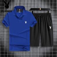 ราคา Playboy เสื้อโปโลแขนสั้นของผู้ชายเสื้อทรงสลิมฟิตลำลองเรียบง่ายทั่วไปแนวธุรกิจใหม่ฤดูร้อนปี2022 (14107953350)