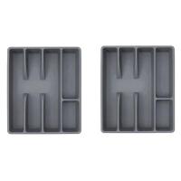ราคา Drawer Kitchen Drawer Organizer Silverware Holder Utensil Organizer Cutlery Organizer Tray Plastic Flatware Organizers (21308251425)