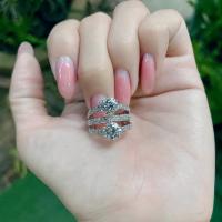 ราคา Titapa jewelry แหวนเพชรหน้ากว้าง3แถวฝังจิกไข่ปลาเพชรเม็ดละ1กะรัตแบบมาใหม่คลาสสิคตลอดกาลเพชรขาวใสวิ้งๆน้ำ100คัดทุกเม็ดเหลี่ยมH A น้ำลึกสวยเล่นไฟระยิบระยับงานปราณีตละเอียดตัวเรือนมีน้ำหนักแข็งแรงใส่ได้ท