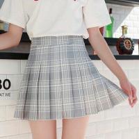 ราคา Kiyomi กระโปรงเกาหลีกระโปรงเทนนิสเอวสูงสีทึบกระโปรงจีบนักเรียนกางเกงขาสั้นกระโปรงซับใน 1 4 วันจัดส่ง (20849333548)