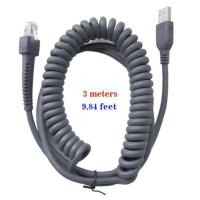 ราคา สายเคเบิล USB ยาว 3 เมตร สําหรับเครื่องอ่านบาร์โค้ด Symbol Zebra LS2208 SR LS3408 LS1203 LS4208 DS3408 HD เป็น RJ45 (19893371898)