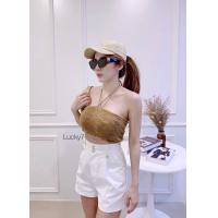 ราคา BW Warisara ไหมพรมเกาะอกไหมพรม 3 in 1 ใส่ได้หลายแบบเก๋ๆ ผูกคอได้ ผูกโบว์ ผูกเอวก็ยังได้ อวดหุ่นแซ่บๆ แมชชี่สุดๆ แต่งลายฉลุ ซีทรู น่ารักๆ (15206935557)