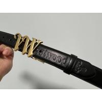 ราคา Vivienne Westwood Queen หัวเข็มขัดตัวอักษร VW เข็มขัดหนังวัวสามารถตัดให้ยาวได้ (20841251877)
