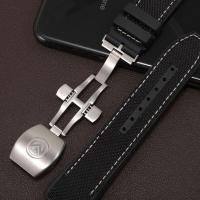 ราคา Suitable for Franck Muller Genuine Leather Watch with FM Tonneau Type V45V41V36VANGUARD Nylon Rubber Chain (19486225363)