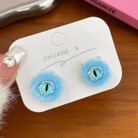 ราคา เครื่องประดับหูของผู้หญิงต่างหูผู้หญิงดีไซน์มอนสเตอร์กำมะหยี่ขนยาว1คู่ (20864798207)