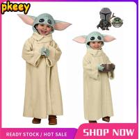 ราคา เด็ก Star Wars Mandalorian เด็ก Yoda เครื่องแต่งกายคอสเพลย์ฮาโลวีนสำหรับชายหญิงอะนิเมะเทศกาลปาร์ตี้ฮาโลวีนชุด Jumpsuits หมวก S XL (20401736482)