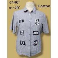 ราคา เสื้อลายดอก เสื้อสาวอวบมือสอง เสื้อลายดอก ระบุไซส์ตามรูป (20597728570)