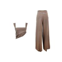 ราคา MERGE ชุดSetเสื้อครอปกางเกงขาบาน D038 15 (19579735498)