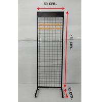 ราคา ชั้นแขวนสินค้า แผงตะแกรงมีขาตั้ง สแตนแขวนโชว์สินค้า ขนาด 50x150cm (19615234394)