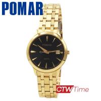 ราคา Pomar นาฬิกาข้อมือ สายสแตนเลส รุ่น PM63549GG04 สีทอง หน้าปัดดำ (8018929645)