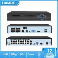 ราคา Hamrol 16CH 8CH 4K 8MP H 265 PoE NVR Recorder Face Detection For HD 4K 5MP 4MP 3MP PoE 48V IP Camera Video Surveillance Xmeye P2P (14138017360)