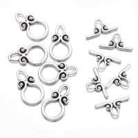 ราคา 20Set Ring Tibetan Style Alloy Toggle Clasps Lead Free and Cadmium Free Ring 12x20mm Bar 18mm Hole 3mm Antique Silver (19756252197)