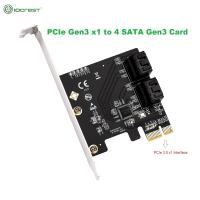 ราคา IOCREST PCIe 4พอร์ต6G SATA III 3 0การ์ด Non Raid PCIe 3 0X1การ์ดต่ำวงเล็บ (21170852223)