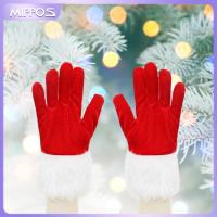 ราคา ถุงมือแดง Mippos ขนยาวสีขาวสั้นสำหรับเด็กเครื่องแต่งกายสำหรับงานเทศกาล (20555397555)