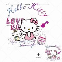 ราคา แผ่นรีดติดเสื้อลายน่ารัก Sanrio Hello Kitty ป้ายติดด้วยความร้อนเสื้อผ้าเด็กแผ่นปะแบบหลอมละลายสติกเกอร์ลอกลายด้วยความร้อน (21170716720)
