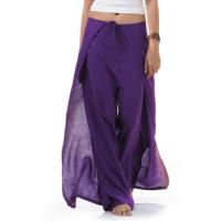 ราคา กางเกงพัน กางเกงผ่าด้านข้าง กางเกงยาวเอวแบบผูก กางเกงชายหาด กางเกงโยคะ Wrap Pants Thai Pants (402938951)