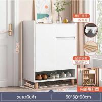 ราคา ตู้รองเท้า ชั้นวางรองเท้า shoes shelf ตู้เก็บรองเท้า ชั้นรองเท้า ตู้เก็บของ shoe rack ชั้นวางไม้ ตู้อเนกประสงค์ พร้อมชั้นวางของ (21166214063)