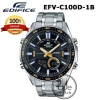 ราคา CASIO Edifice รุ่น EFV C100 EFV C110 นาฬิกาผู้ชาย แบตเตอรี่ 10 ปี 2 ระบบเข็มและดิจิตอล ประกัน CMG 1 ปี EVF EVFC100 (18993831206)