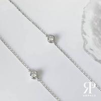 ราคา URPALS กำไล Stainless ชุบทอง 18K ฝังเพชร CZ เกรดคุณภาพสูง ใส่อาบน้ำ ออกกำลังกายได้ (16411072124)