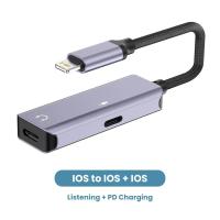 ราคา สายชาร์จ AUX CABLE สำหรับ iPhone 14 13 12 11 8 7 x iPad Pro (21171014627)