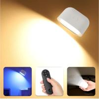 ราคา โคมไฟติดผนัง LED แบบ360ชาร์จไฟได้โคมไฟหมุนได้5ระดับความสว่าง RGB ไฟกลางคืนแบบสัมผัสและรีโมทคอนโทรลสำหรับโคมไฟที่ใช้ในครัวเรือน (21170792949)
