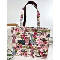 ราคา กระเป๋าผ้าเคลือบกันน้ำ A4 ทรงนอน สะพายไหล่ ขนาด 14 ใส่เอกสาร ใส่แฟ้มได้ จุมากๆ (19421479246)