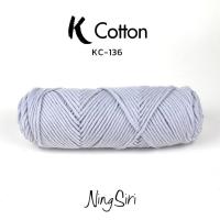 ราคา ไหมพรม คอตตอนเกาหลี NingSiri K Cotton สีพื้น คอตตอนนม ไหมนม เส้นใหญ่ Milk Cotton สี 1 20 (16570032991)